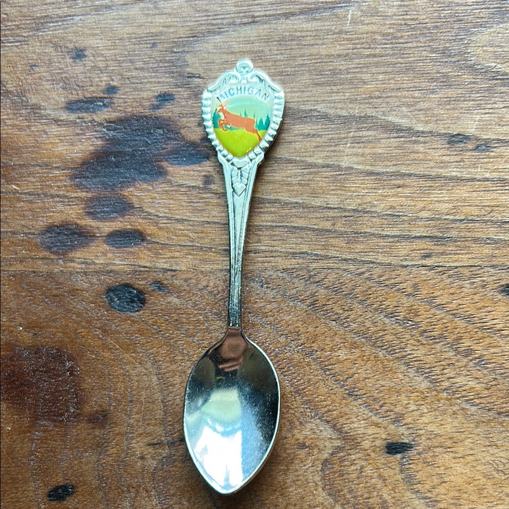 Vintage Michigan Souvenir Silver Spoon
